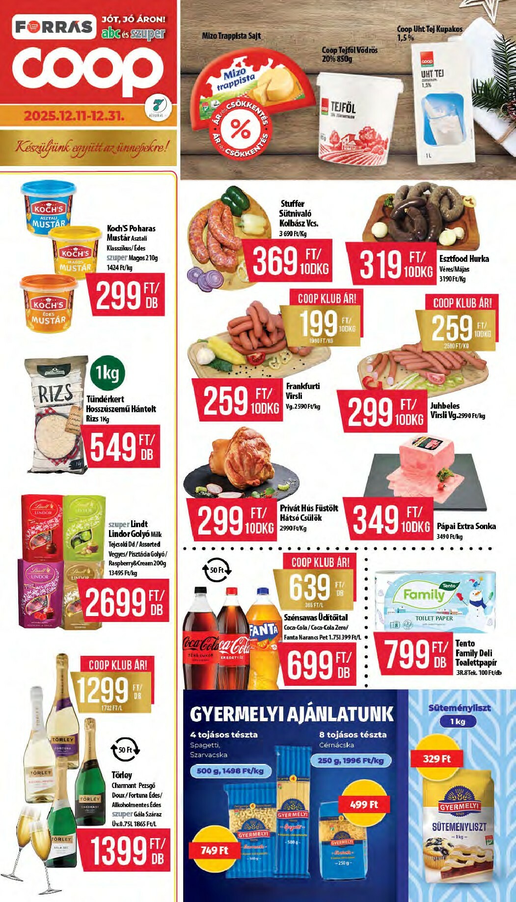 Coop - Hétforrás akciós újság, érvényes 12.11. - 12.31.