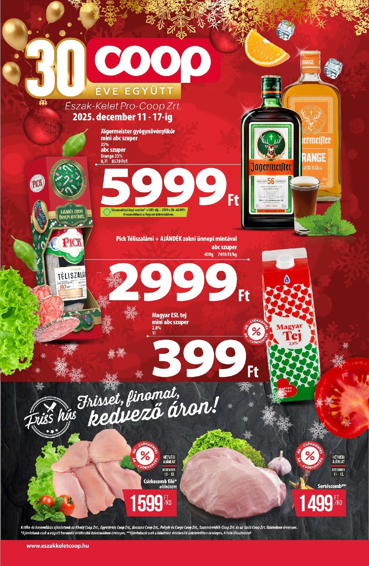 Coop - Észak-Kelet akciós újság, érvényes 12.11. - 12.17.