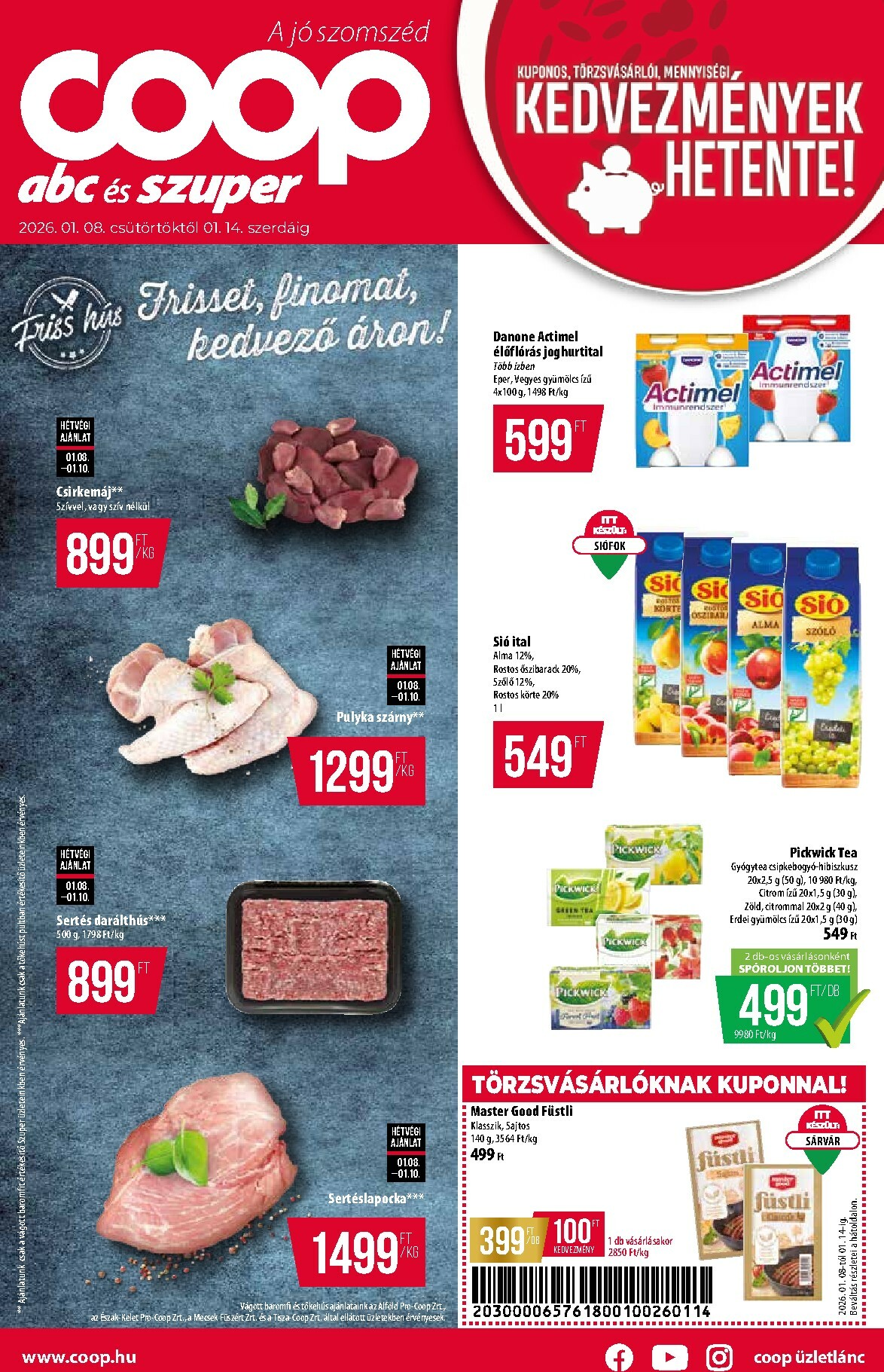Coop - Abc-Szuper akciós újság, érvényes 01.08. - 01.14.