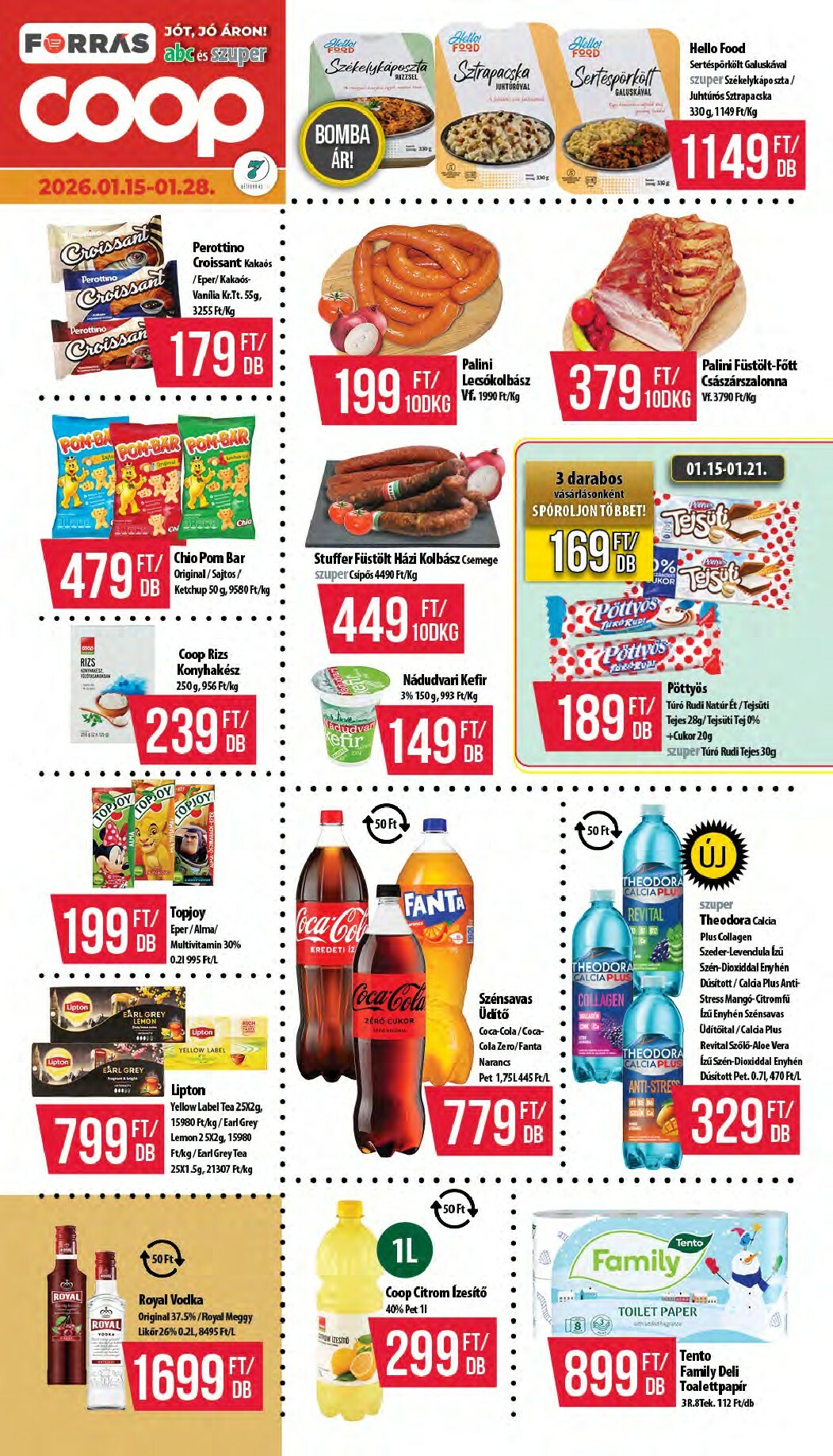 Coop - Hétforrás akciós újság, érvényes 01.15. - 01.28.