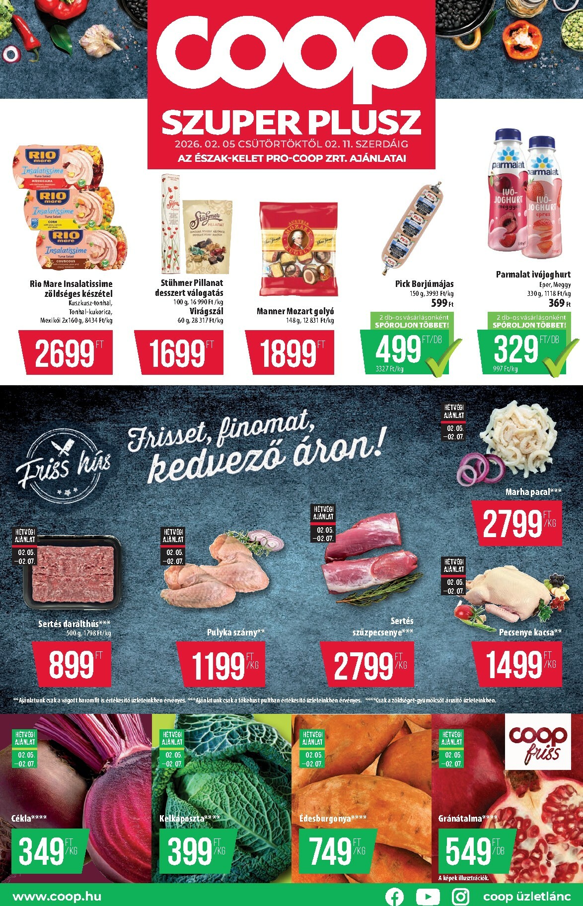 Coop - Szuper Plusz Észak-Kelet akciós újság, érvényes 2026.02.05. - 2026.02.11.