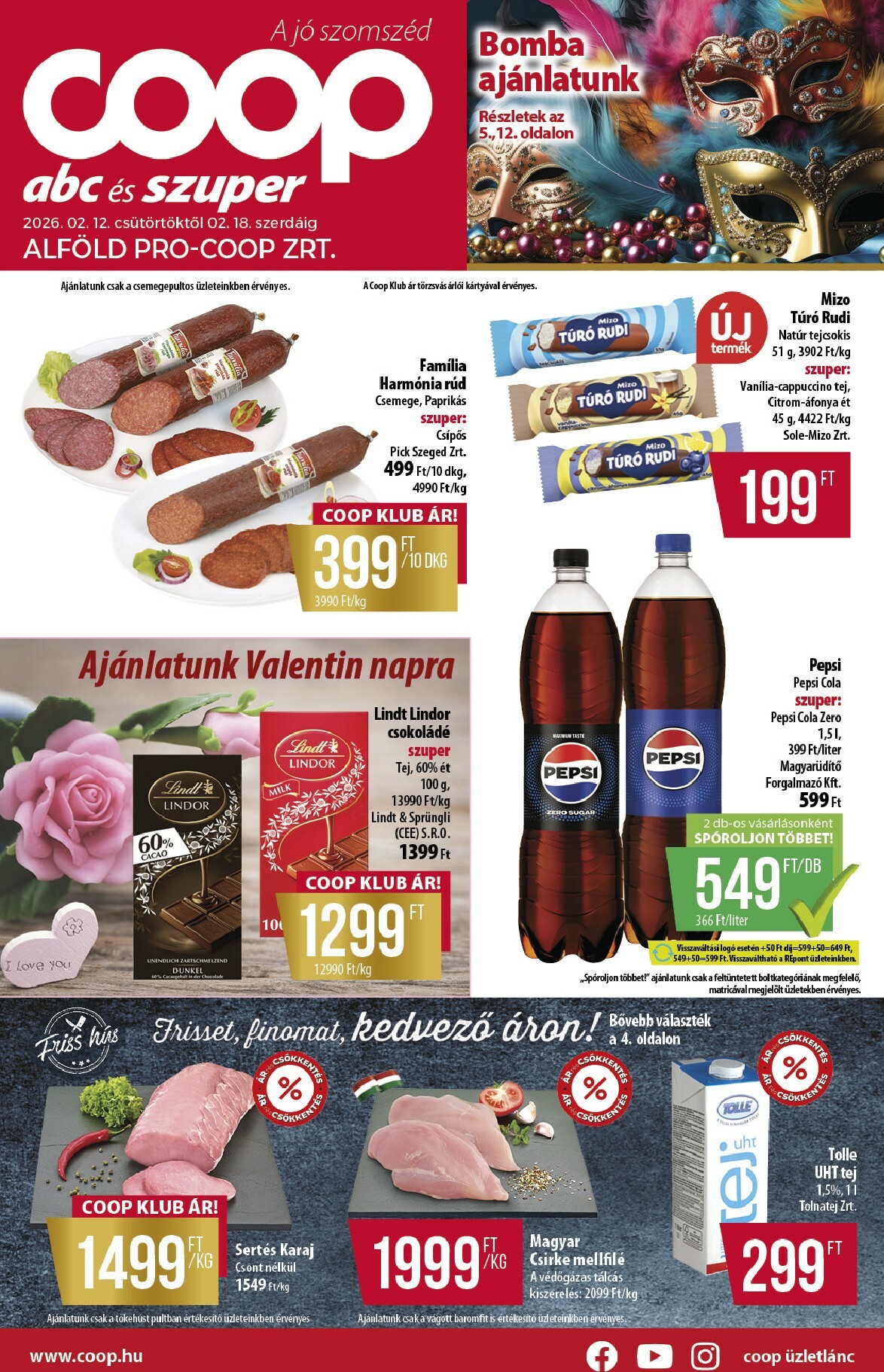 Coop - Alföld akciós újság, érvényes 2026.02.12. - 2026.02.18.