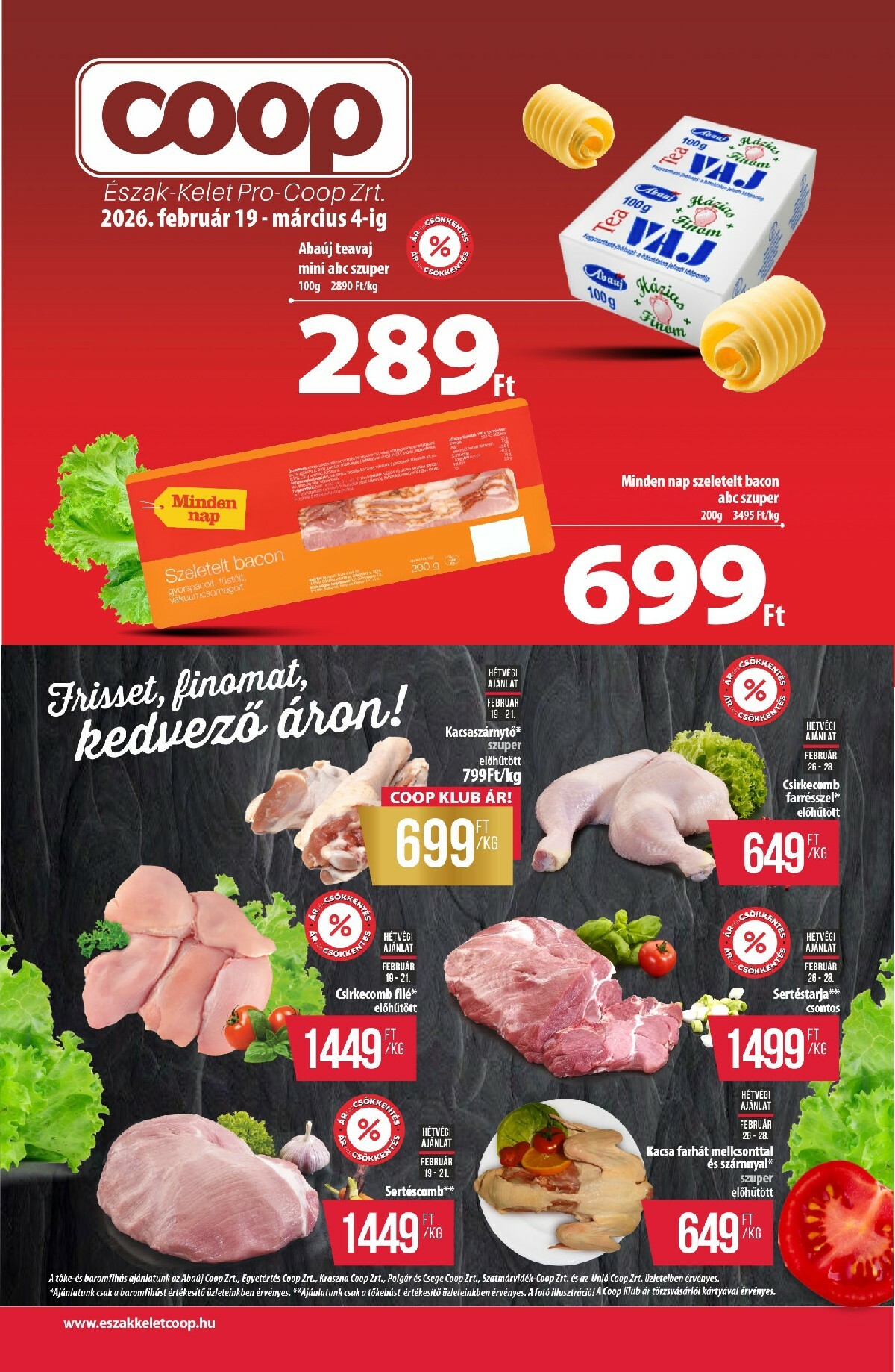 Coop - Észak-Kelet akciós újság, érvényes 2026.02.19. - 2026.03.04.