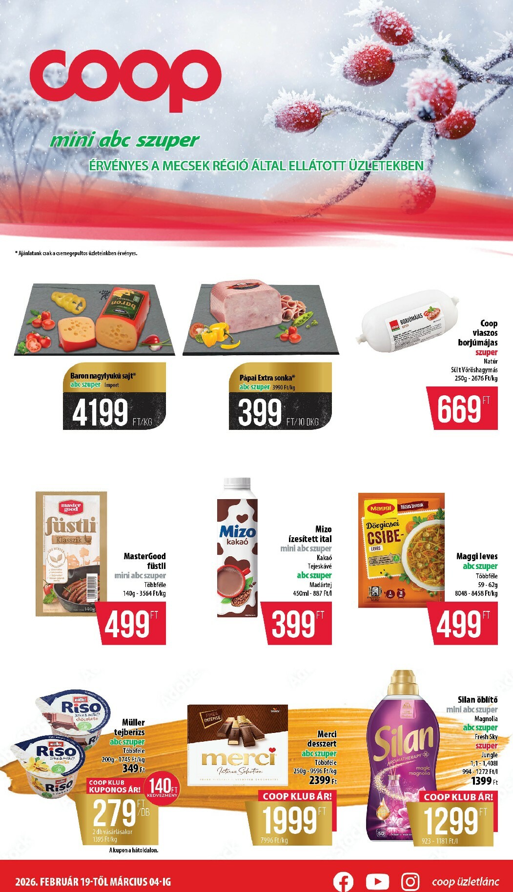 Coop - Mini Abc Szuper Mecsek akciós újság, érvényes 2026.02.19. - 2026.03.04.