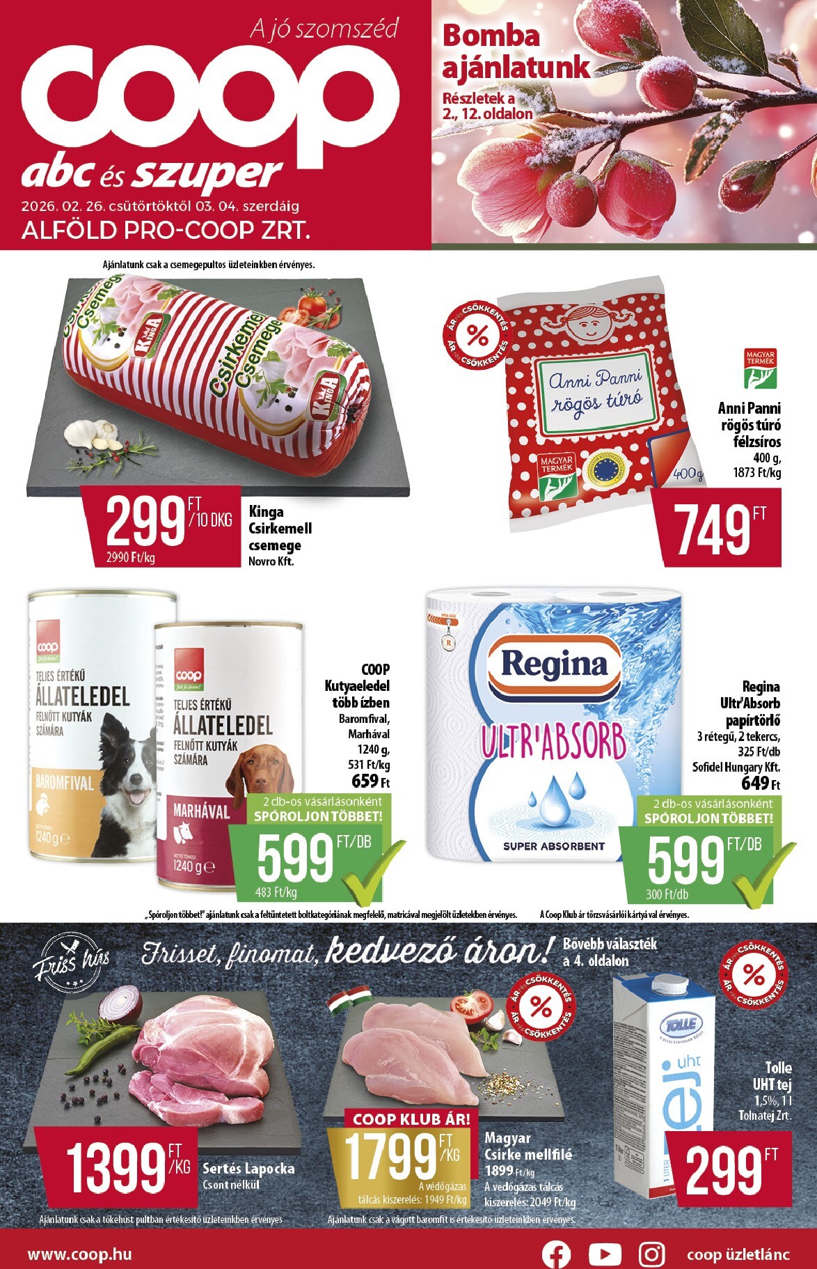 Coop - Abc Szuper Alföld akciós újság, érvényes 2026.02.26. - 2026.03.04.