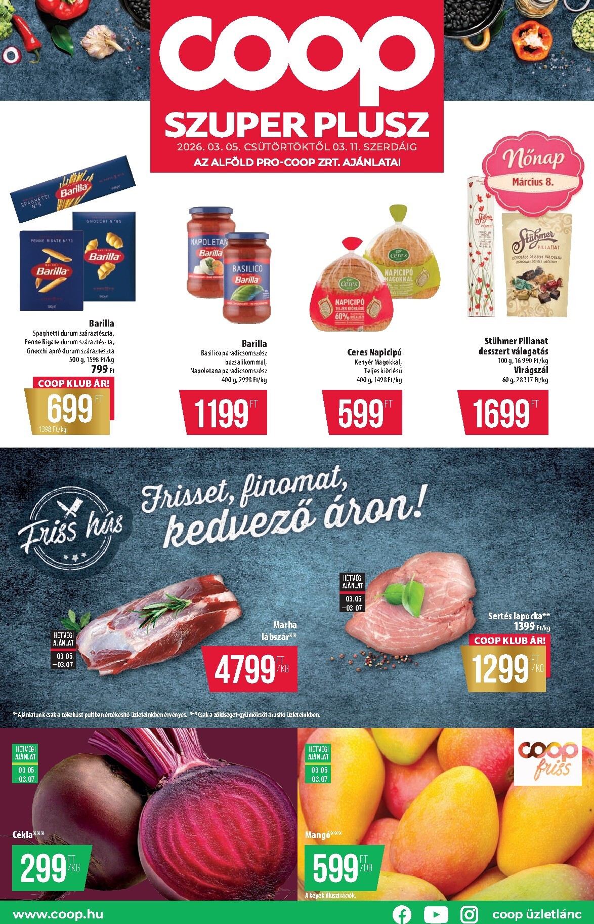 Coop - Alföld Szuper Plusz akciós újság, érvényes 2026.03.05. - 2026.03.11.
