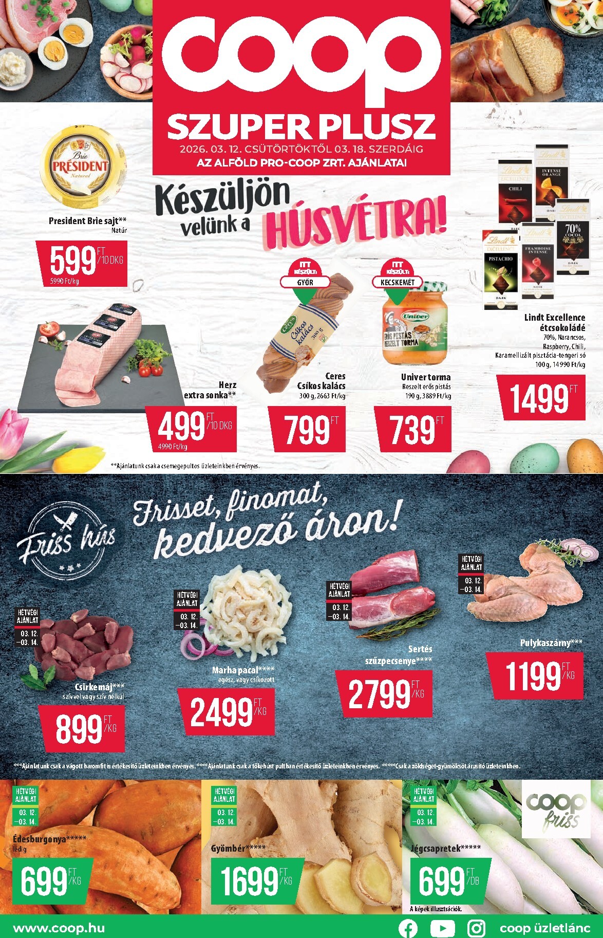 Coop - Alföld Szuper Plusz akciós újság, érvényes 2026.03.12. - 2026.03.18.