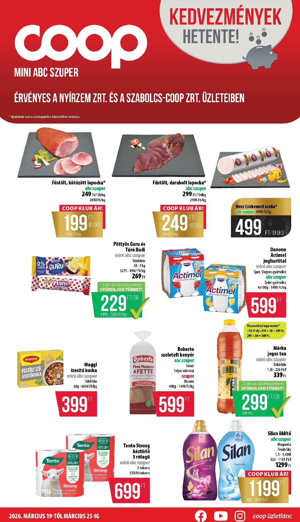 Coop - Nyírzem/Szabolcs Coop akciós újság, érvényes 2026.03.19. - 2026.03.25.