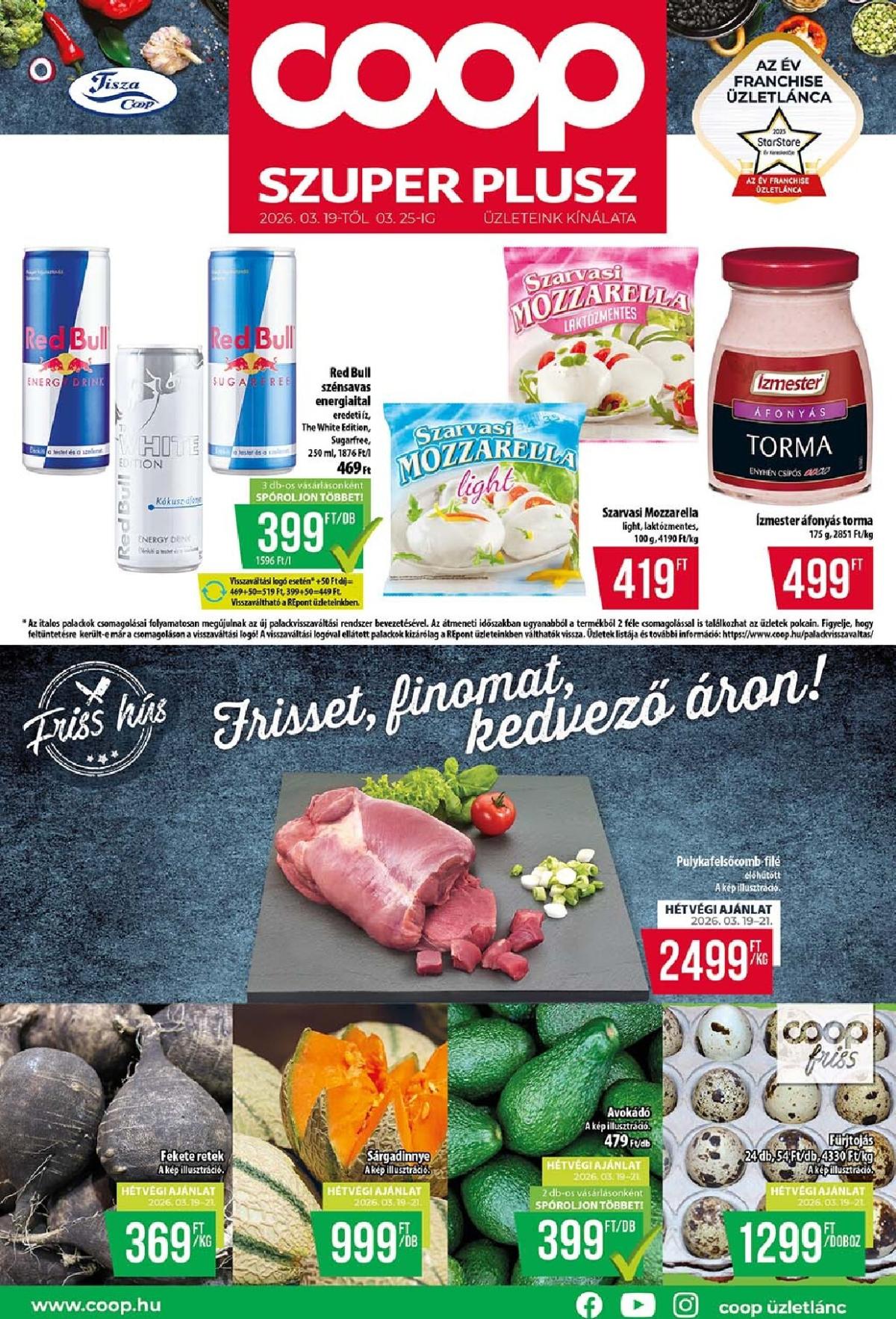 Coop - Szuper Plusz akciós újság, érvényes 2026.03.19. - 2026.03.25.
