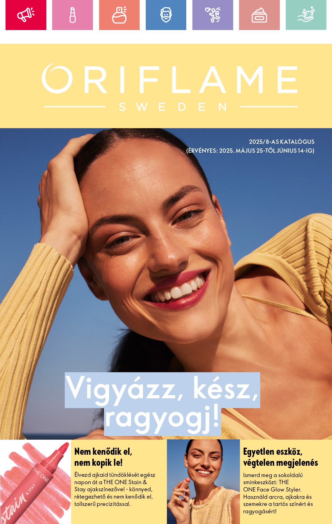 Oriflame akciós újság, érvényes 05.25. - 06.14.