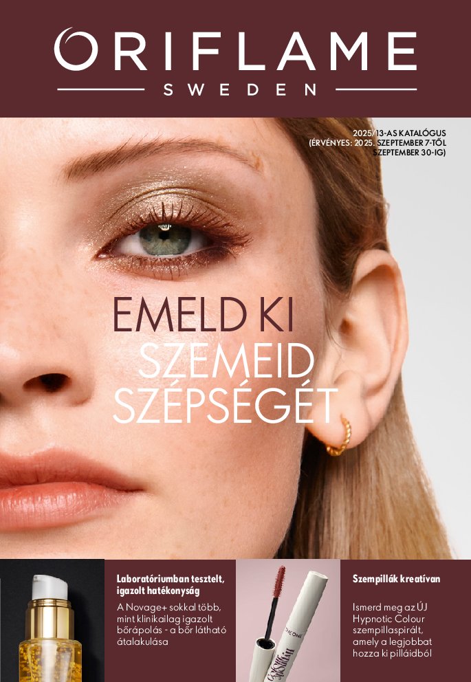 Oriflame akciós újság, érvényes 09.07. - 09.30.