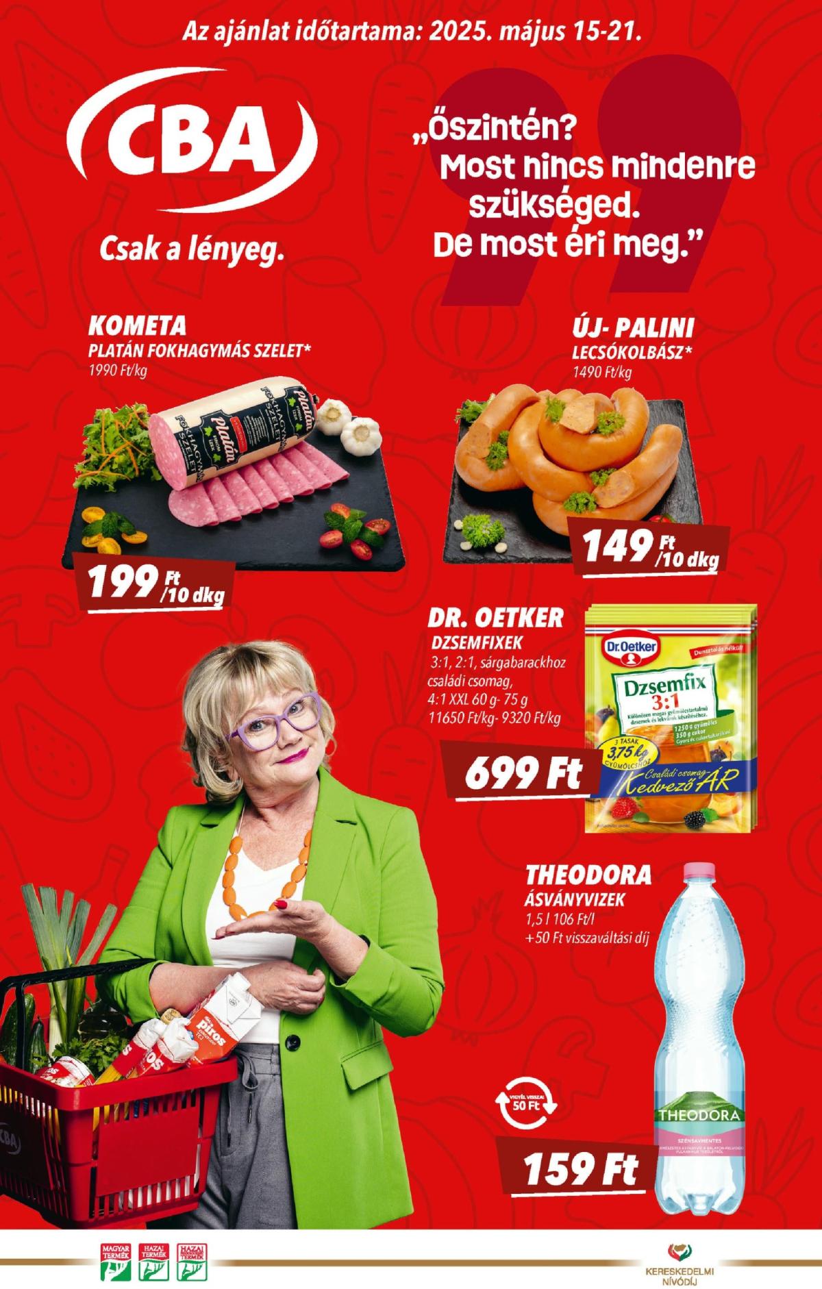 CBA akciós újság, érvényes 05.15. - 05.21.