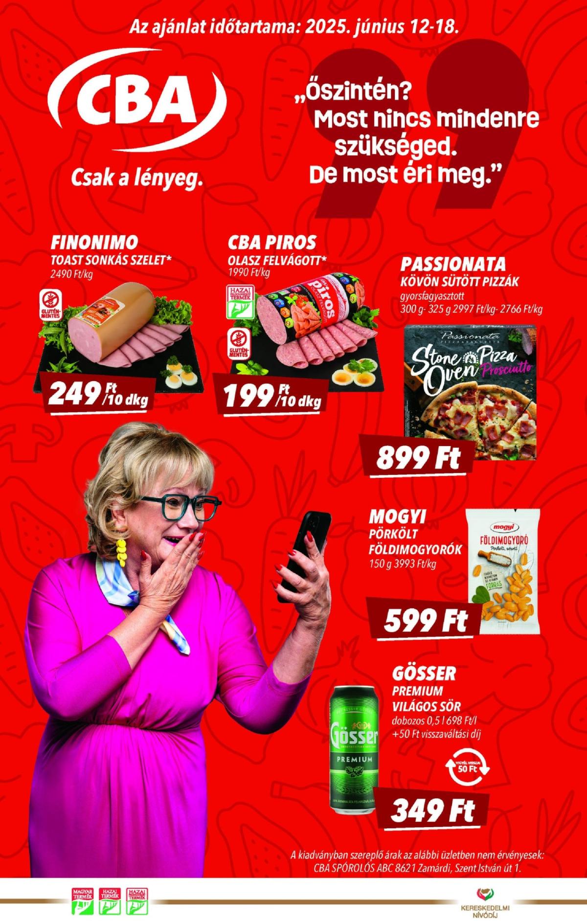 CBA akciós újság, érvényes 06.12. - 06.18.