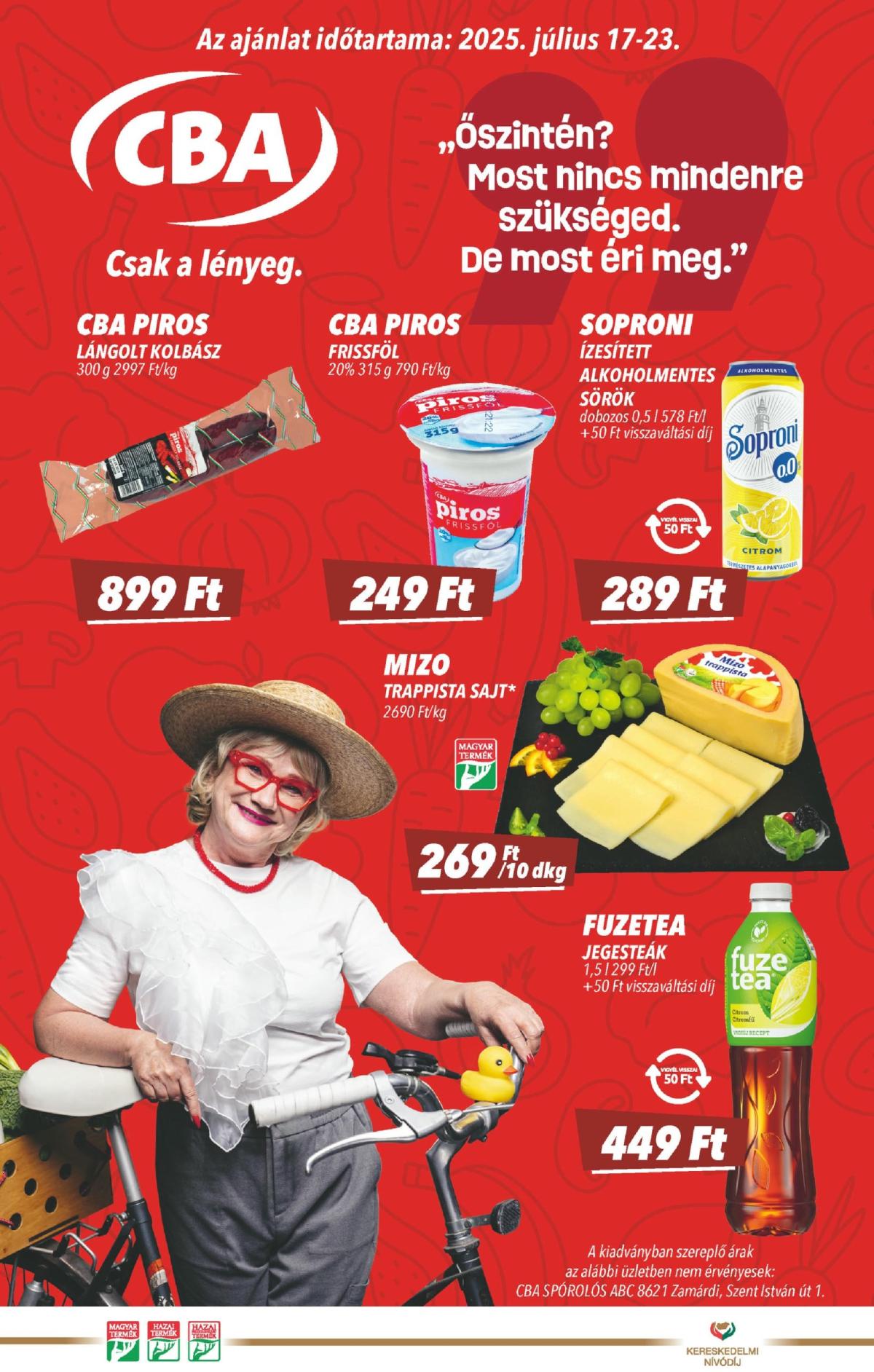 CBA akciós újság, érvényes 07.17. - 07.23.