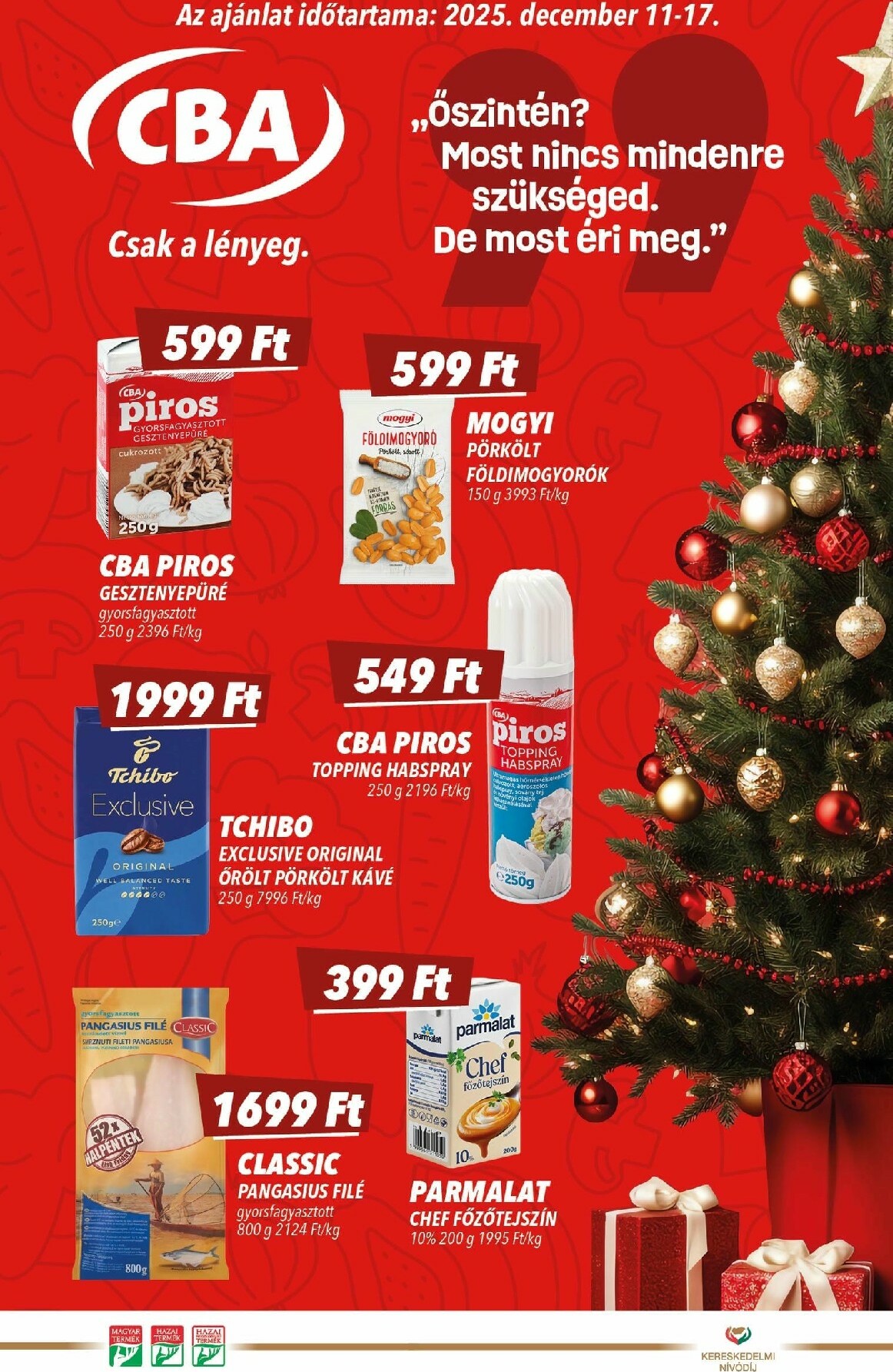 CBA akciós újság, érvényes 12.11. - 12.17.