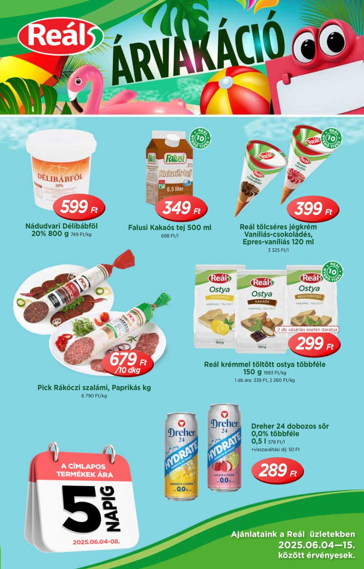 Reál akciós újság, érvényes 06.04. - 06.15.