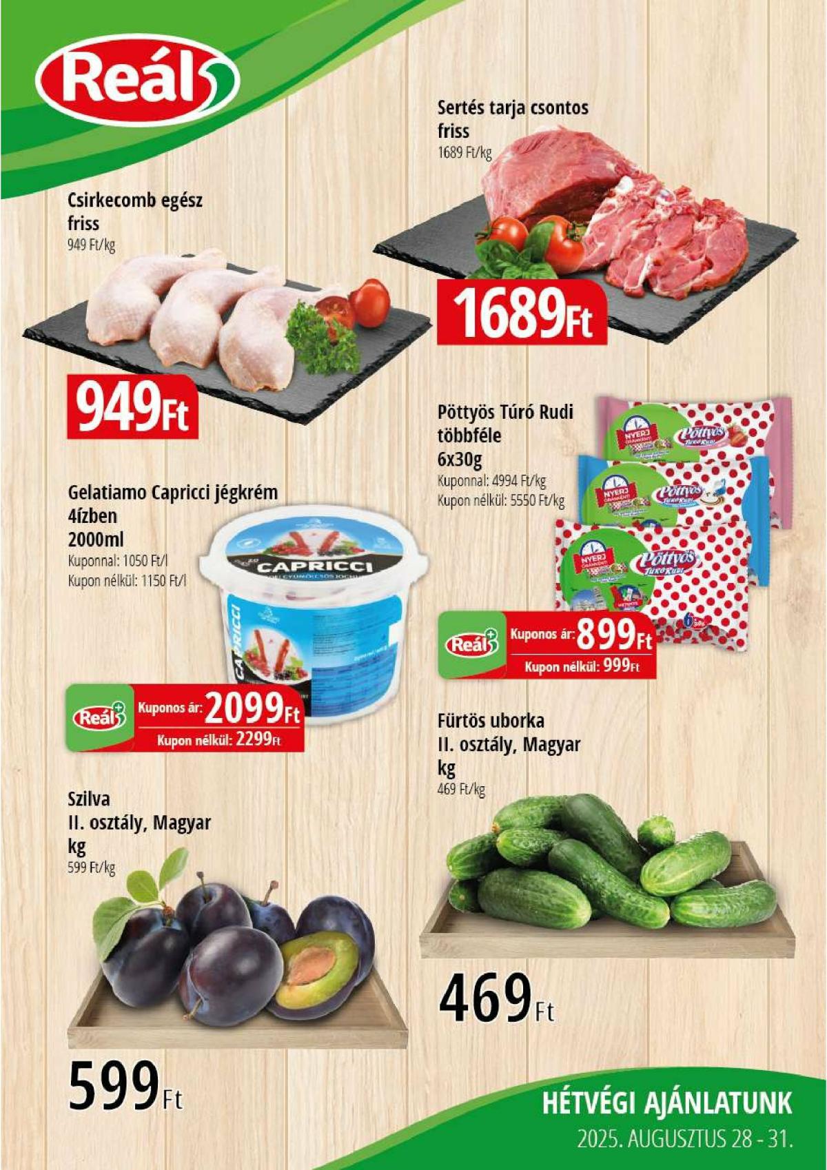 Reál - Kelet-Alfi-Ker akciós újság, érvényes 08.28. - 08.31.