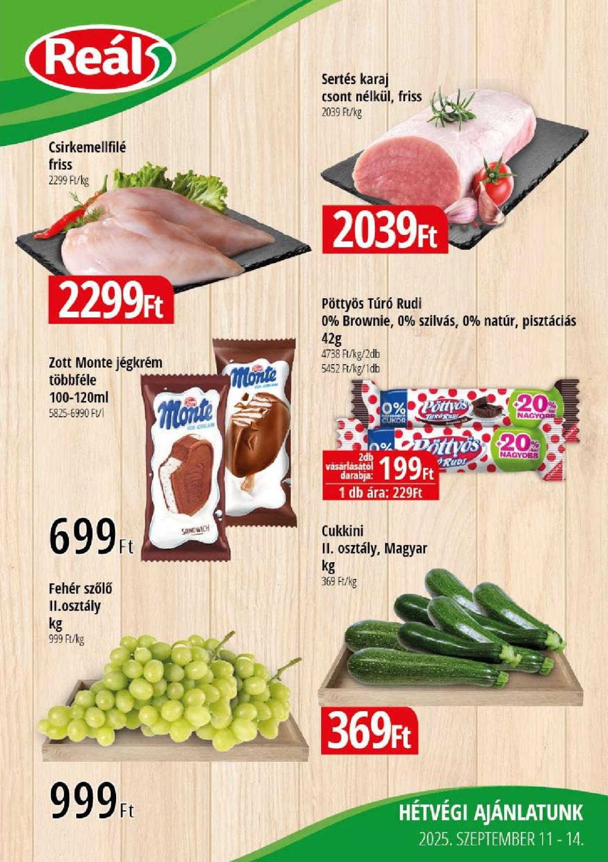Reál - Kelet-Alfi-Ker akciós újság, érvényes 09.11. - 09.14.