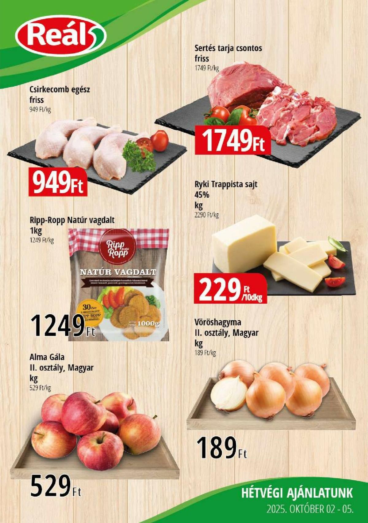 Reál - Bevásárló hétvége Kelet-Alfi-Ker akciós újság, érvényes 10.02. - 10.05.