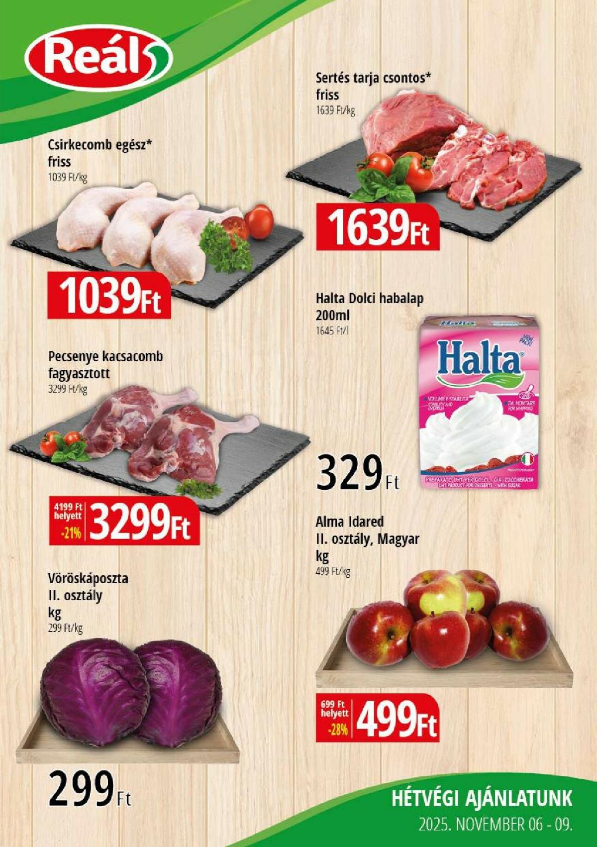 Reál - Kisalföld akciós újság, érvényes 11.06. - 11.09.