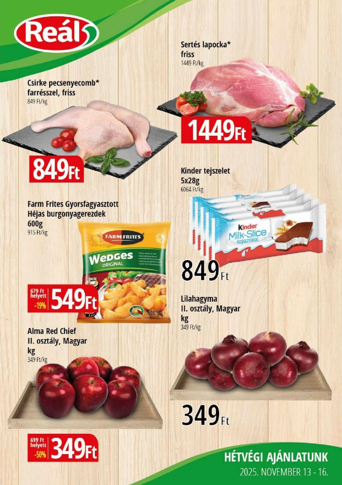 Reál - Kisalföld akciós újság, érvényes 11.13. - 11.16.