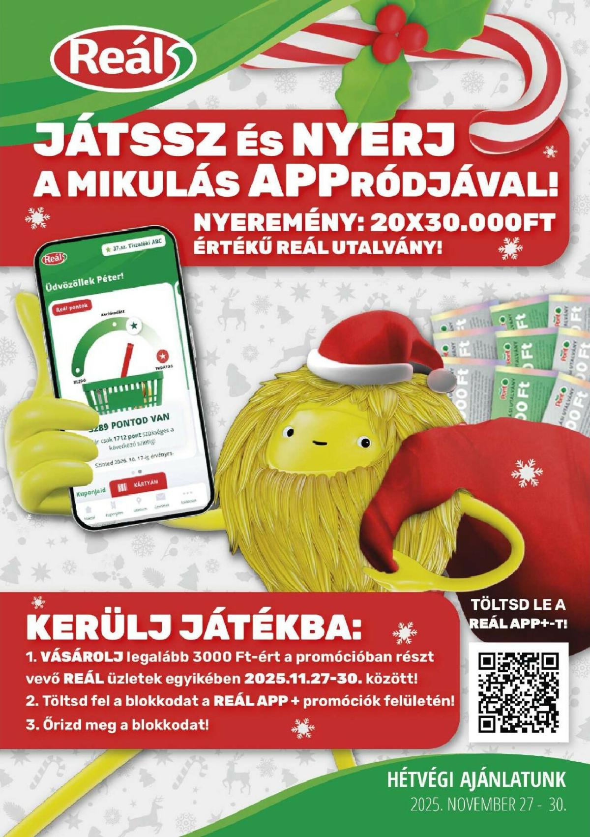 Reál - Pest akciós újság, érvényes 11.27. - 11.30.