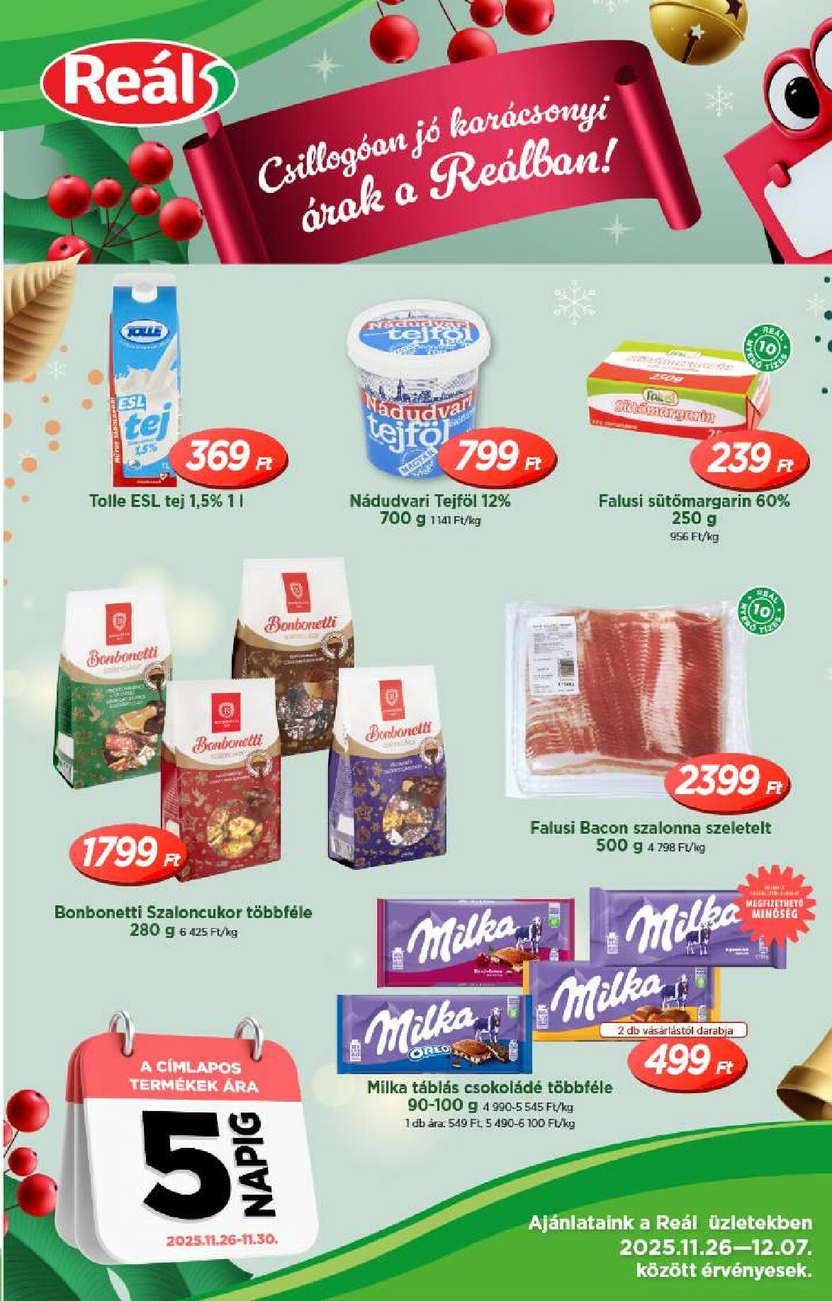 Reál - Országos Ajánlatok akciós újság, érvényes 11.26. - 12.07.