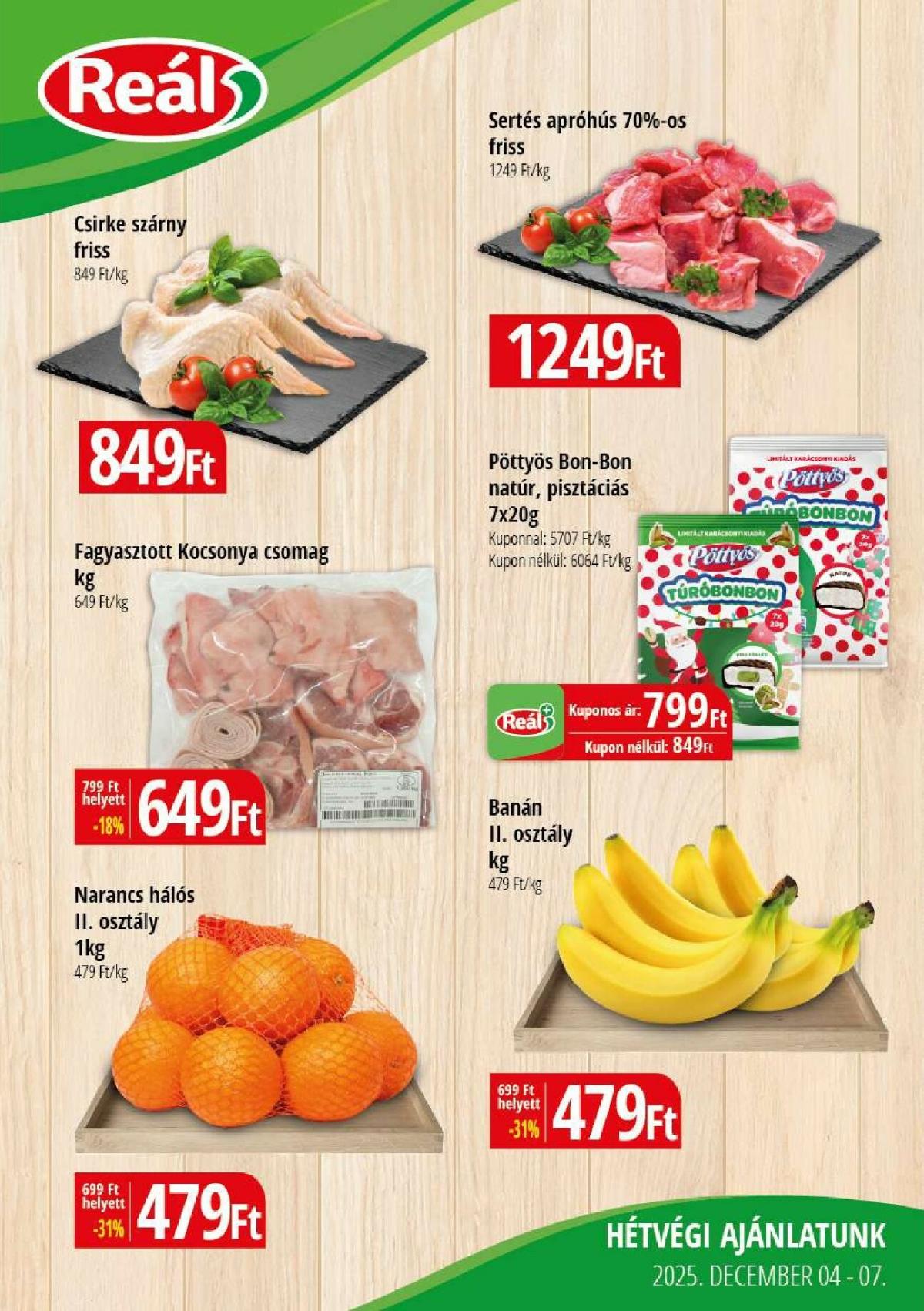 Reál - Hétvége akciós újság, érvényes 12.04. - 12.07.