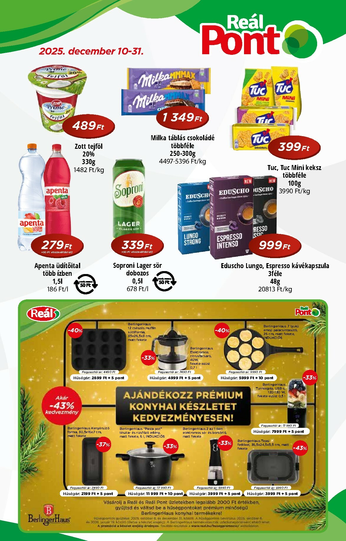 Reál - Pont Újság akciós újság, érvényes 12.10. - 12.31.