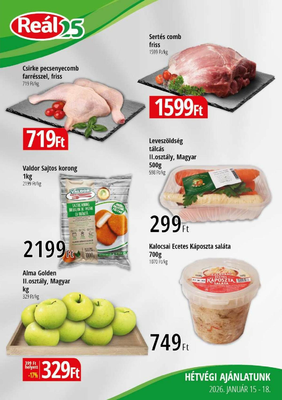 Reál - Pest akciós újság, érvényes 01.15. - 01.18.