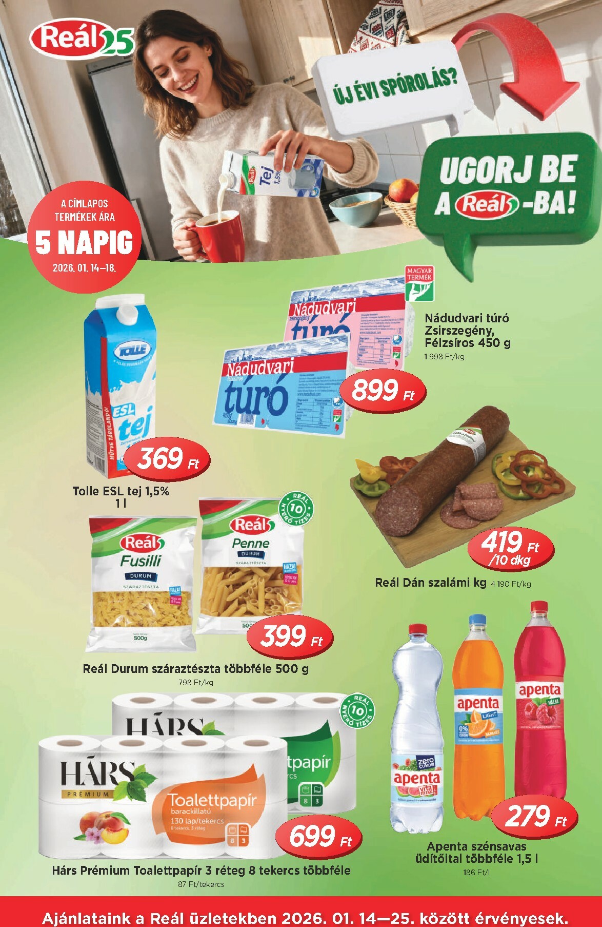 Reál - Országos Ajánlatok akciós újság, érvényes 01.14. - 01.25.