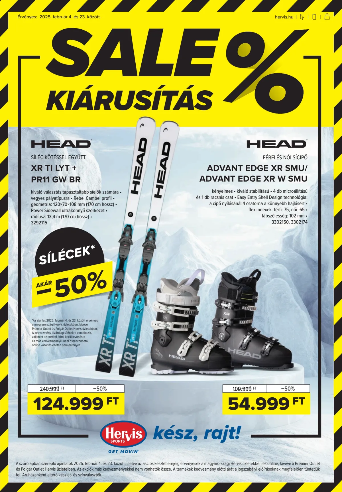 Hervis akciós újság, érvényes 2026.02.04. - 2026.02.23.