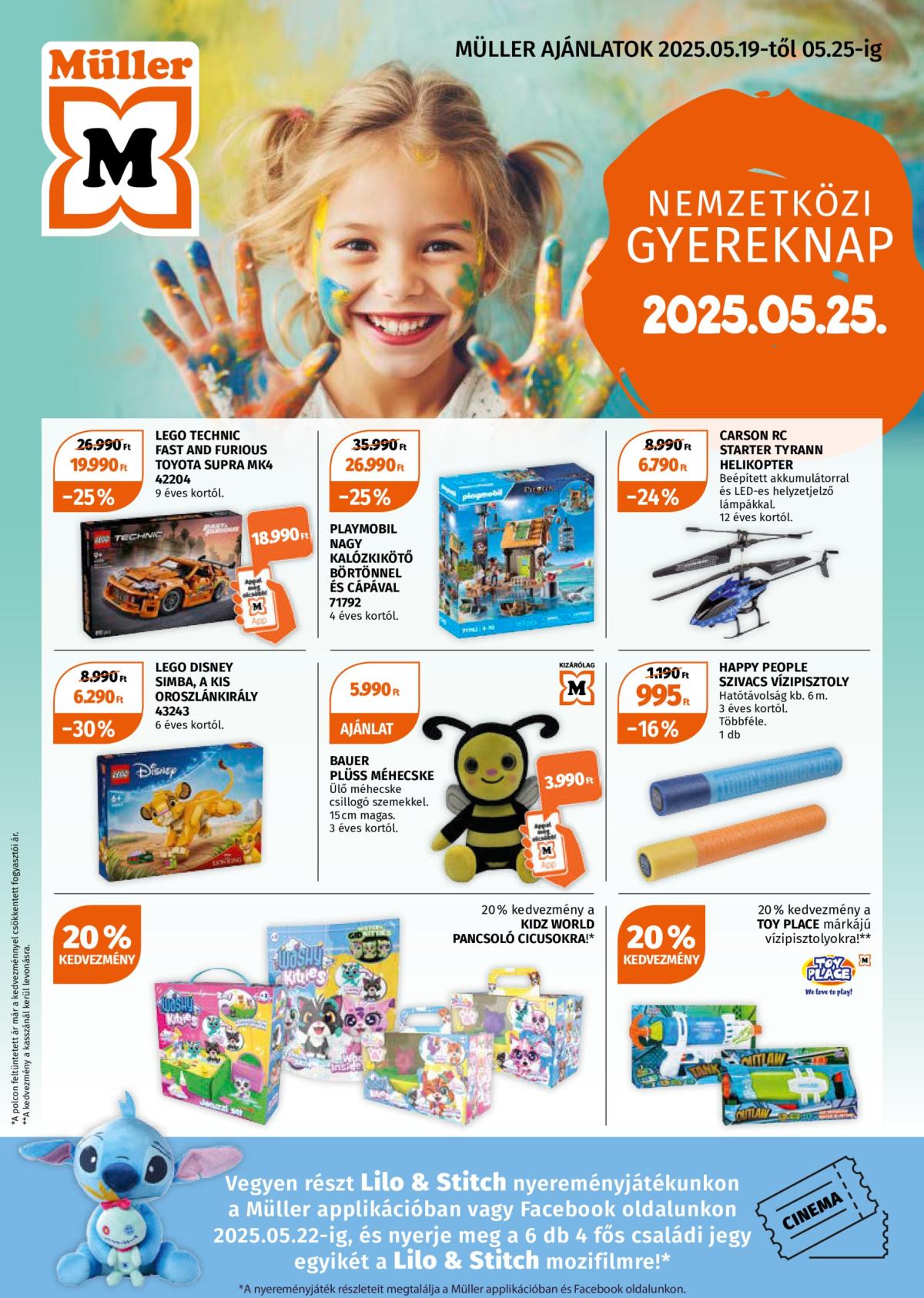 Müller - Játékprospektus akciós újság, érvényes 05.19. - 05.25.