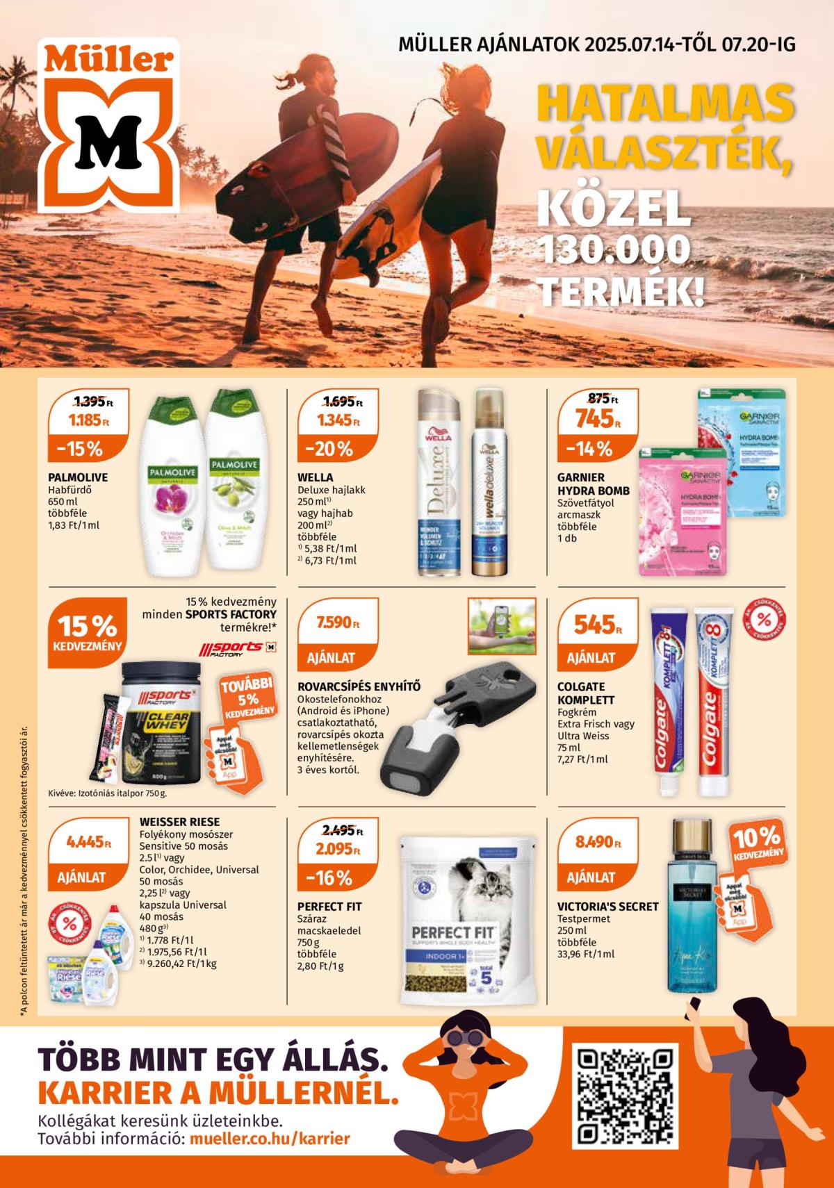 Müller akciós újság, érvényes 07.14. - 07.20.