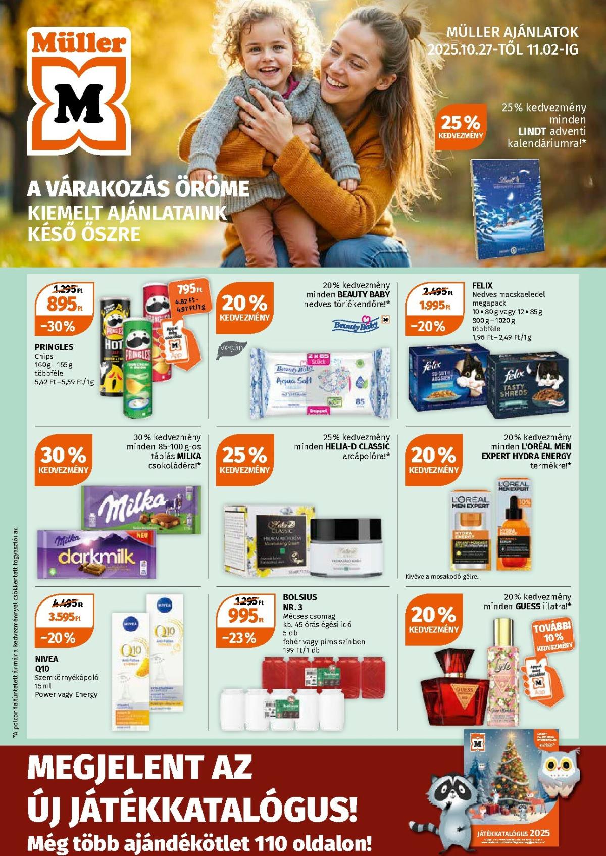 Müller akciós újság, érvényes 10.27. - 11.02.