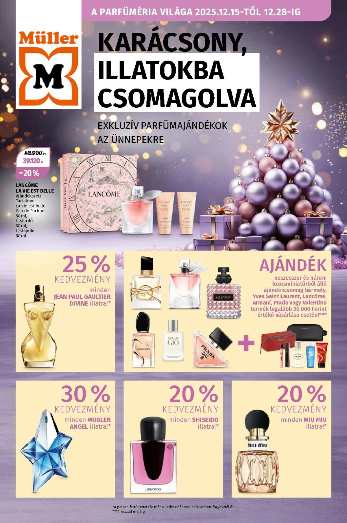 Müller - Szépség akciós újság, érvényes 12.15. - 12.28.