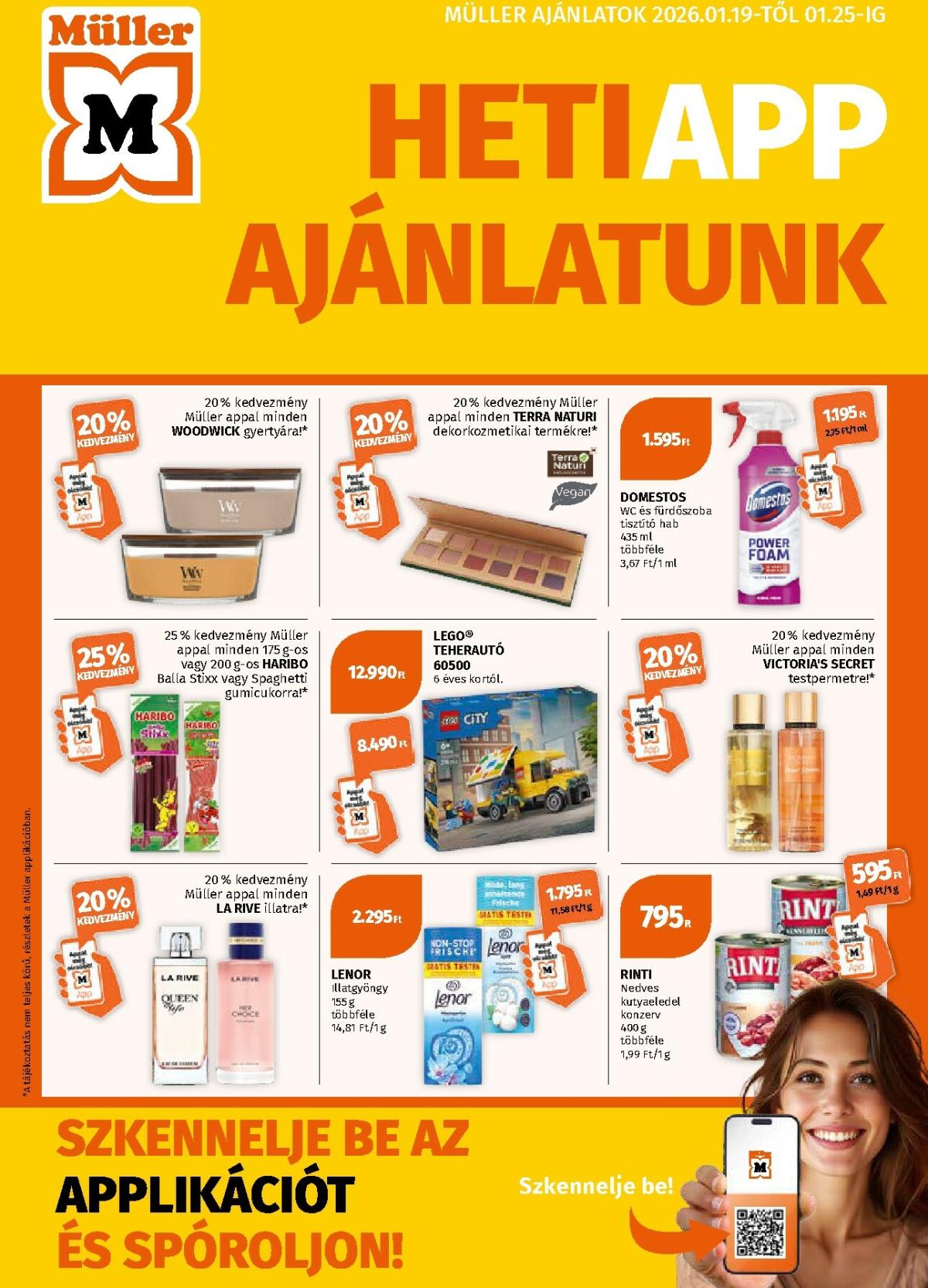 Müller akciós újság, érvényes 01.19. - 01.25.
