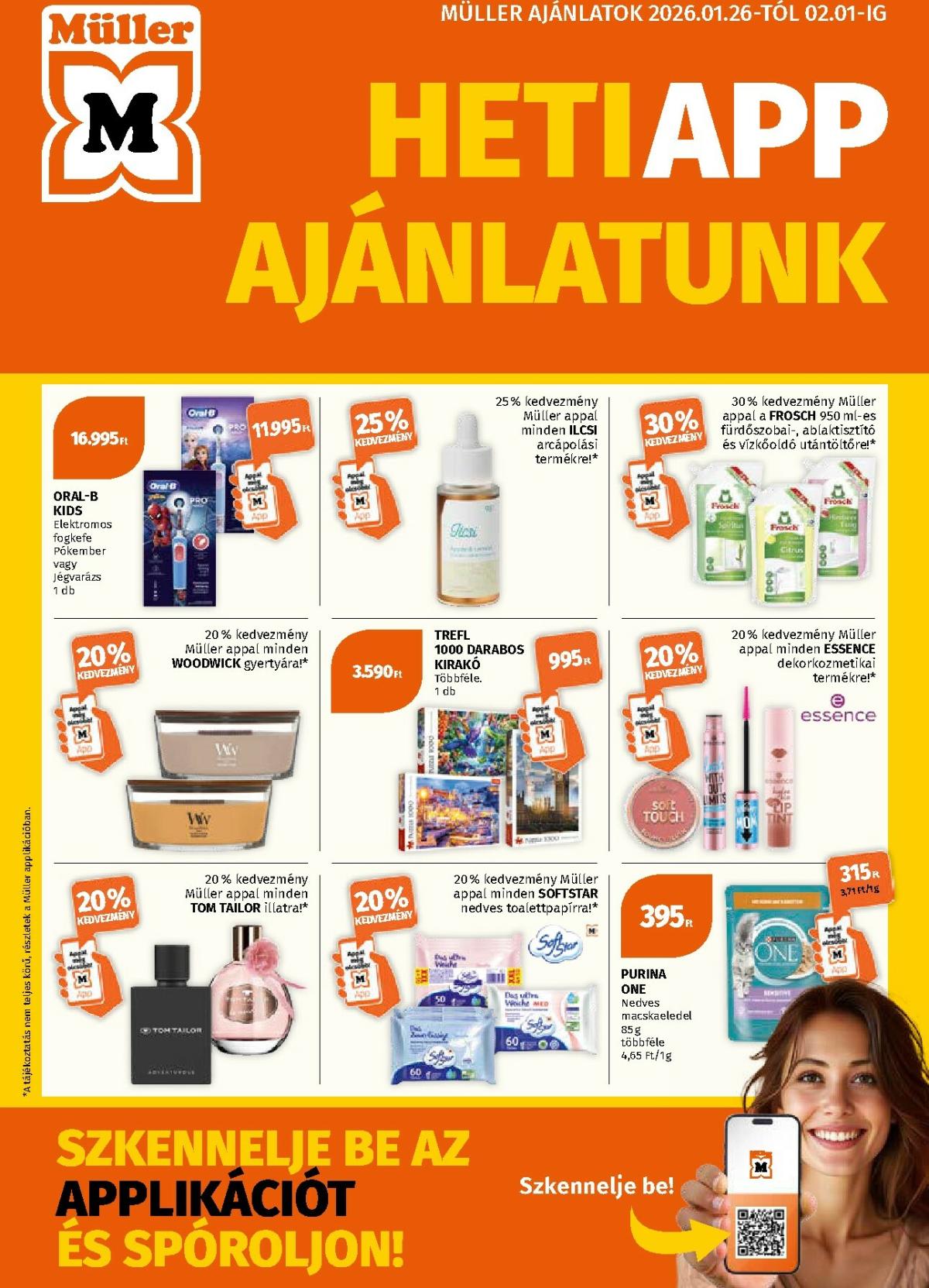 Müller akciós újság, érvényes 01.26. - 02.01.