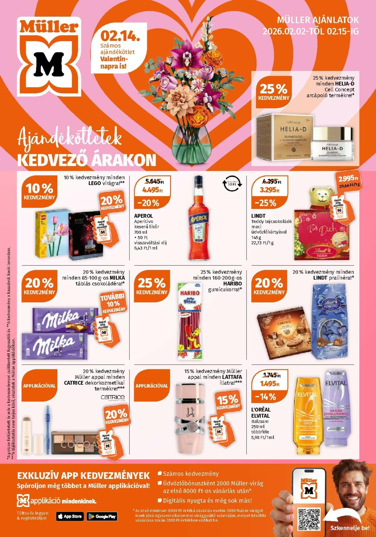 Müller akciós újság, érvényes 2026.02.02. - 2026.02.15.