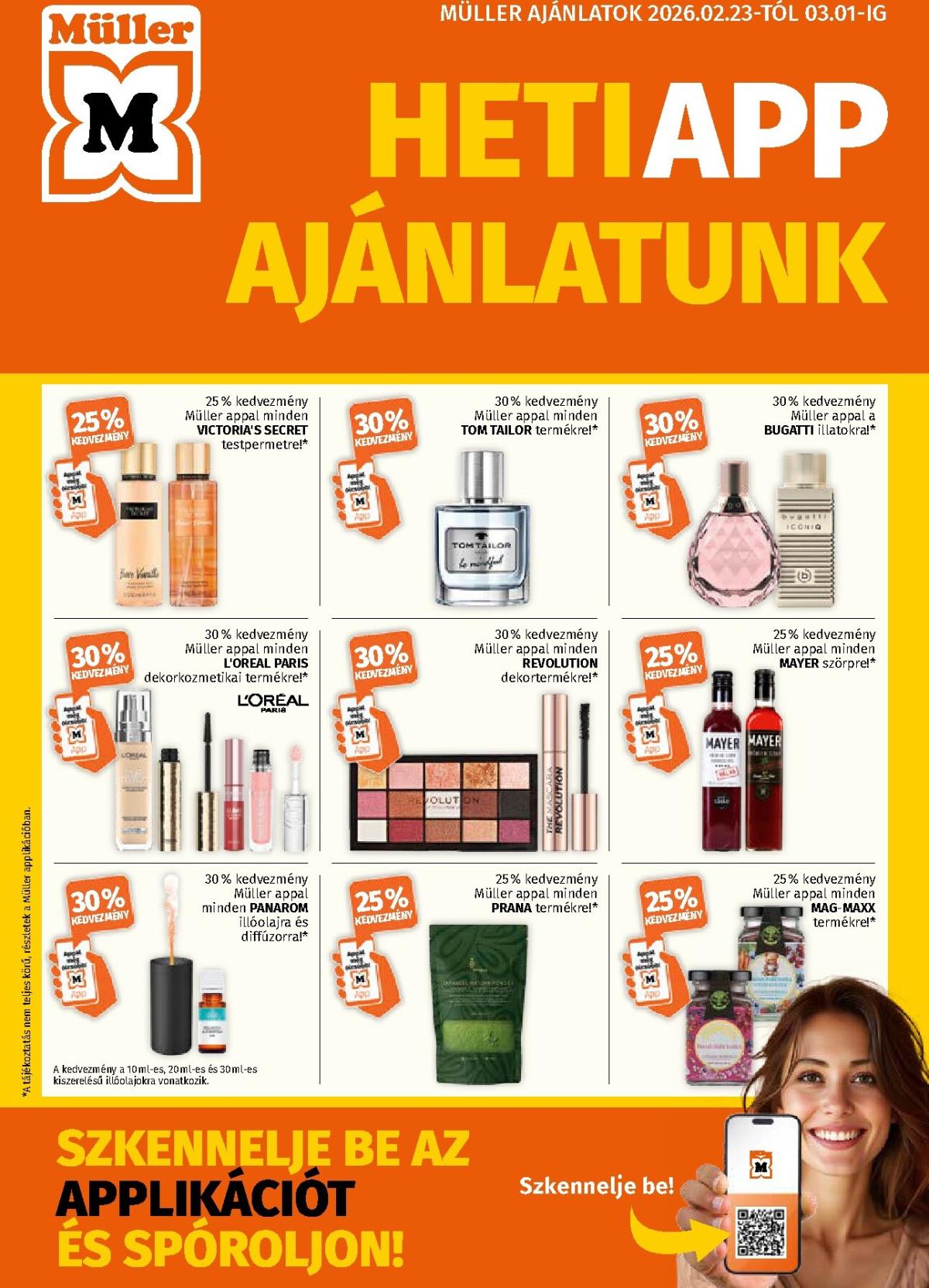 Müller akciós újság, érvényes 2026.02.23. - 2026.03.01.