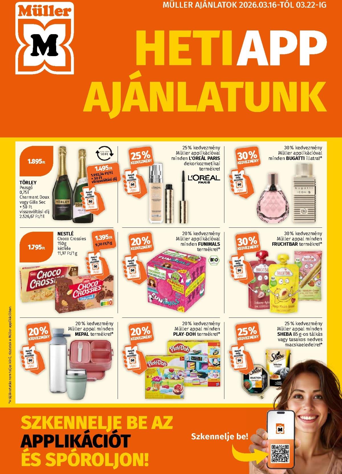 Müller akciós újság, érvényes 2026.03.16. - 2026.03.22.