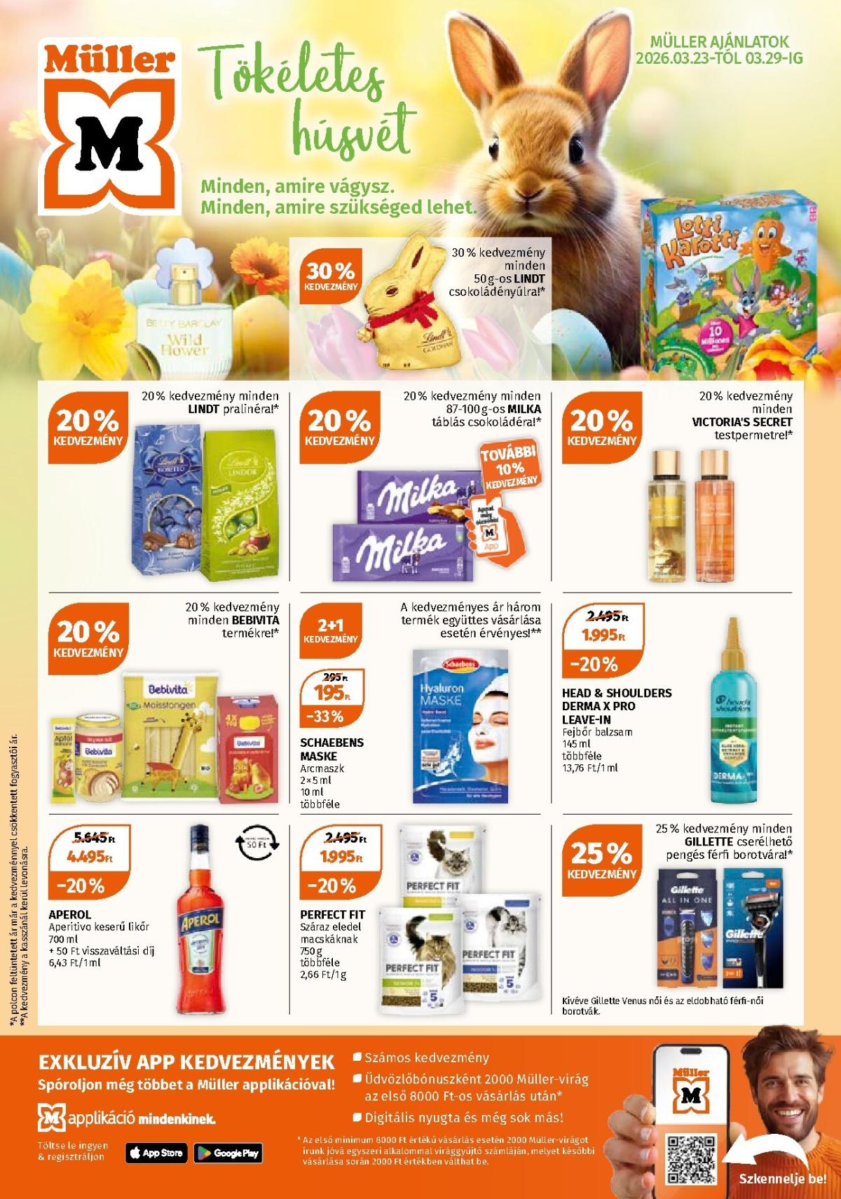 Müller akciós újság, érvényes 2026.03.23. - 2026.03.29.