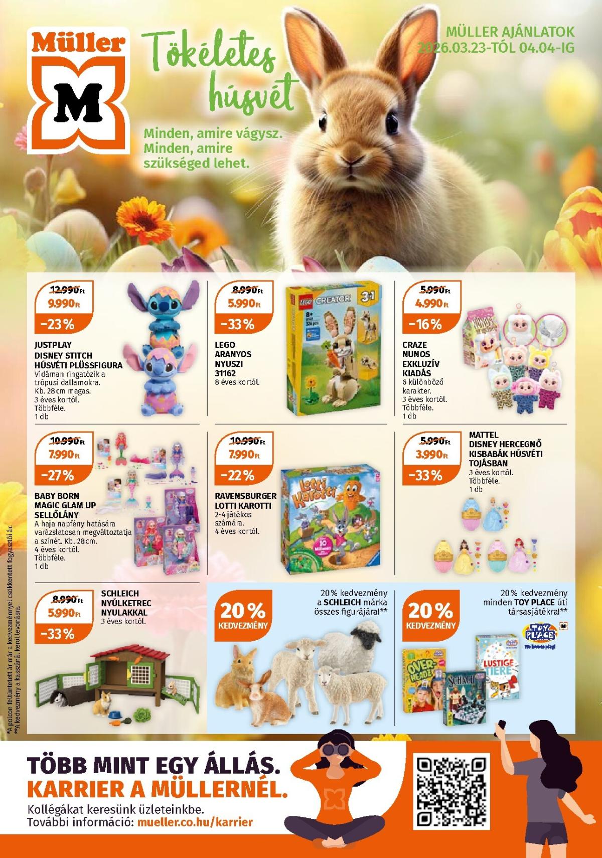 Müller - Játékok akciós újság, érvényes 2026.03.23. - 2026.04.04.