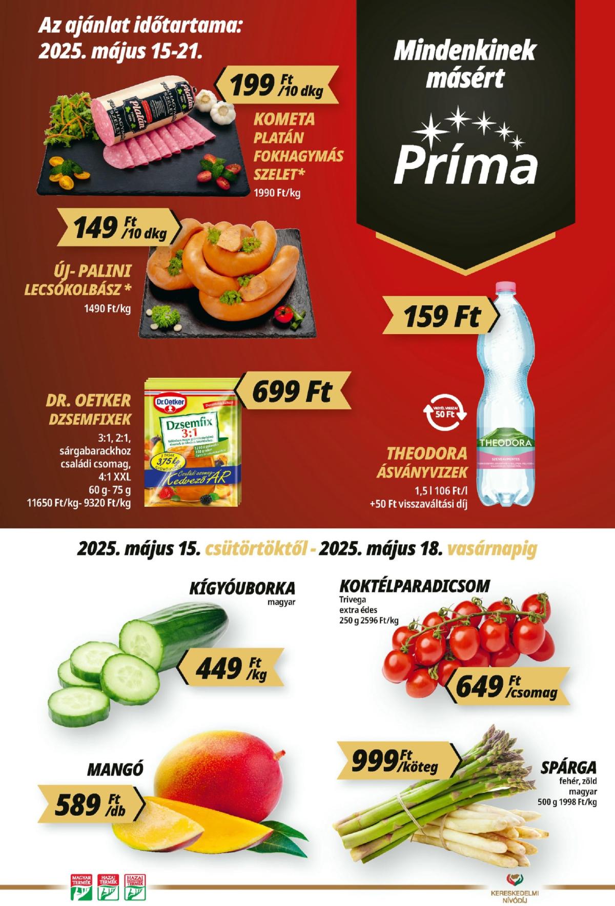 Príma akciós újság, érvényes 05.15. - 05.21.