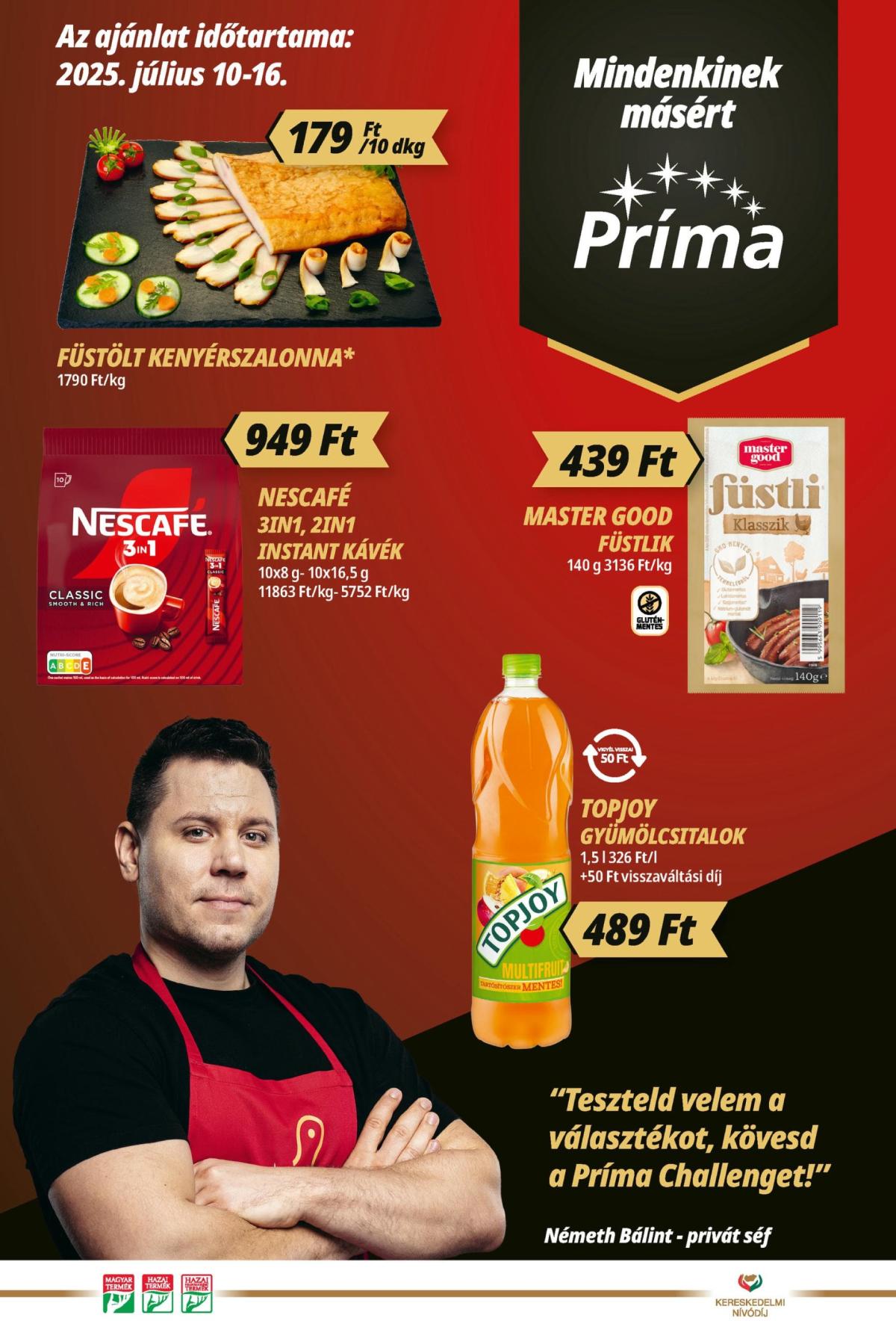 Príma akciós újság, érvényes 07.10. - 07.16.