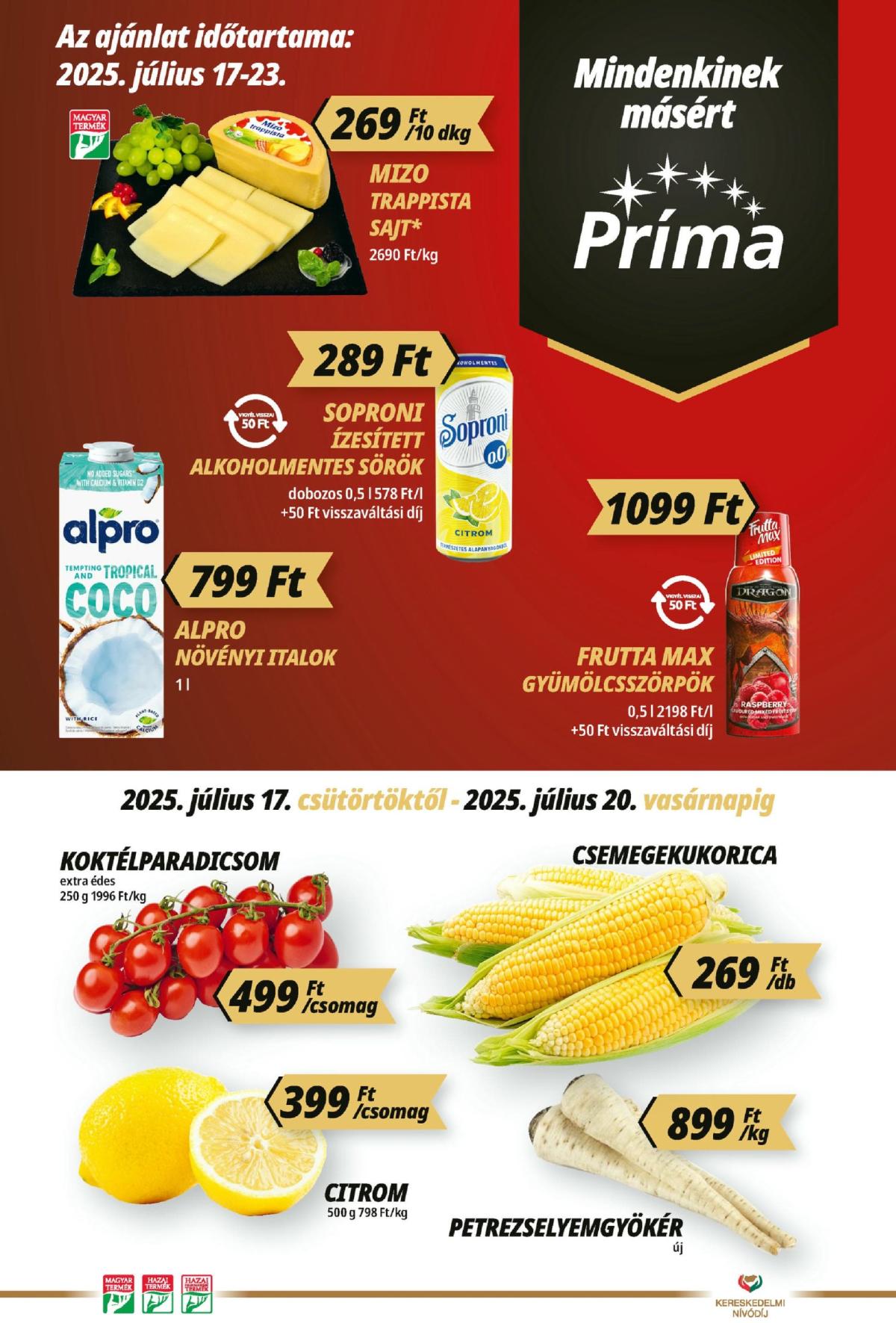 Príma akciós újság, érvényes 07.17. - 07.23.