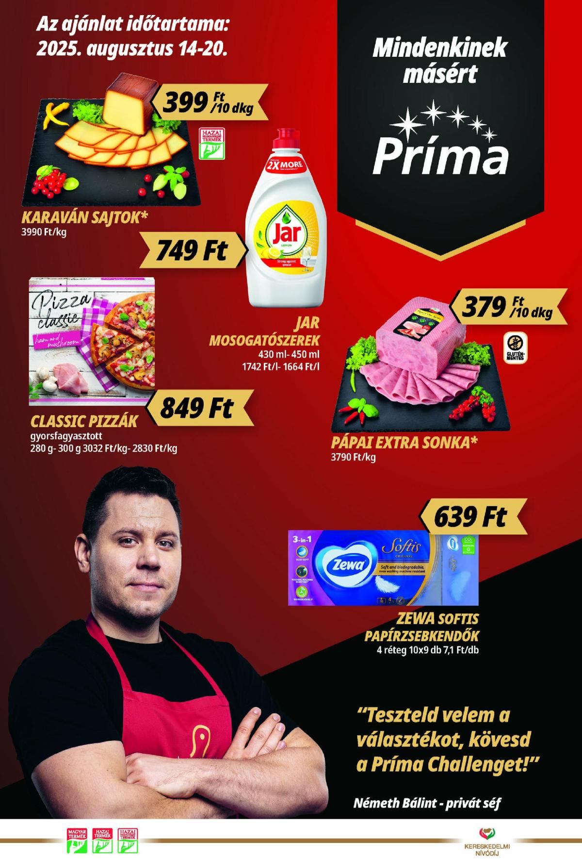 Príma akciós újság, érvényes 08.14. - 08.20.