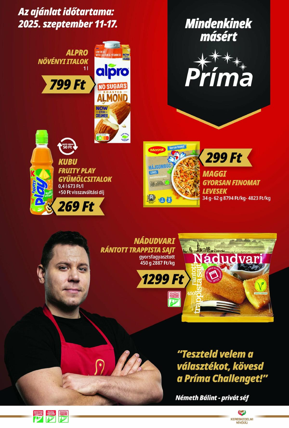 Príma akciós újság, érvényes 09.11. - 09.17.
