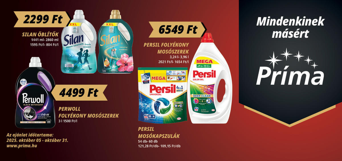 Príma akciós újság, érvényes 10.05. - 10.31.