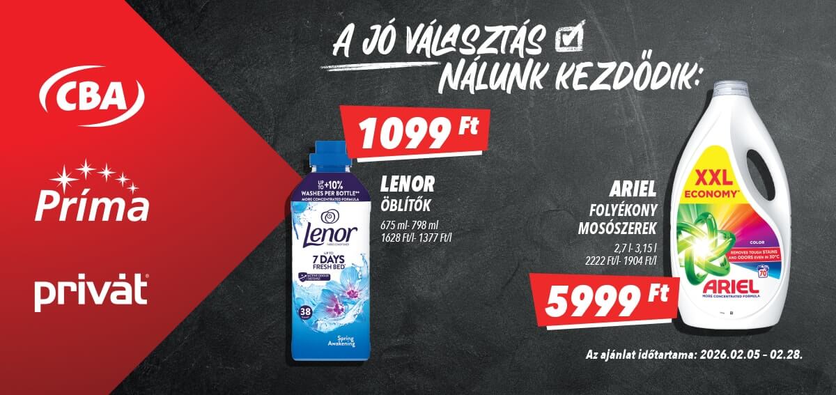 Príma akciós újság, érvényes 2026.02.05. - 2026.02.28.